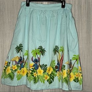 Disney teal blue Lilo & Stitch skater skirt